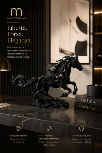 Skulptur pferd modernes design - pferd,
