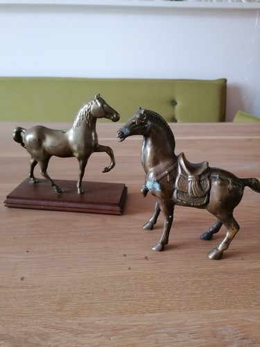 Pferd statue pferde messing - pferde,