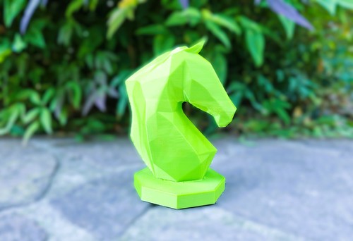Pferdekopf polygonal figur - polygonal,
