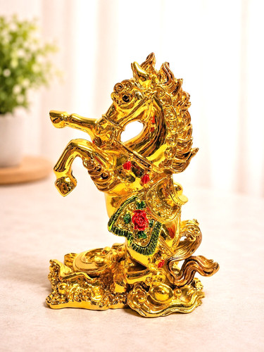 Goldene pferd statue - pferd,