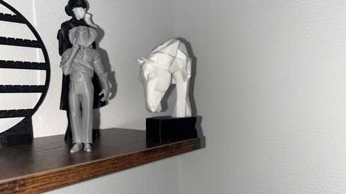 Pferdekopf low poly figur - poly,