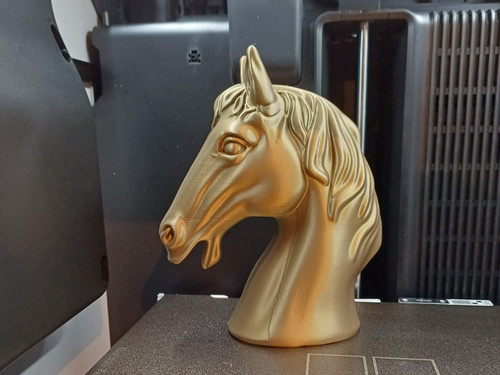 Goldene pferde eleganz - goldene, figur