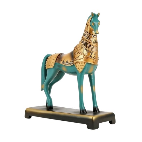 Pferdefigur mit sockel - mit,