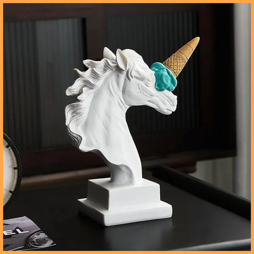 Pferdekopf statue eis - statue, design